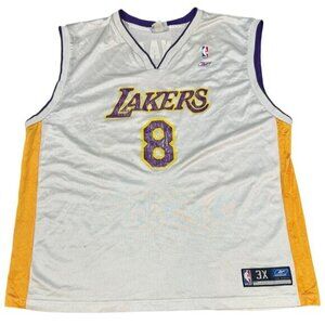 Vintage Los Angeles Lakers Kobe Bryant #8 Basketball NBA Reebok Jersey Size 3XL|